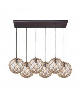 Elk 10715-6RC   Coastal Inlet Linear Pendant 6 Light 
